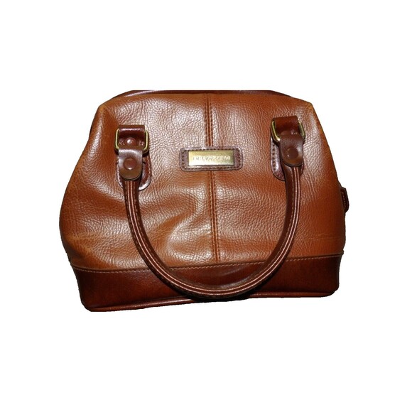 Liz Claiborne Brown Leather Purse Pocketbook Shoulder Strap and Handles Vintage - Picture 1 of 16